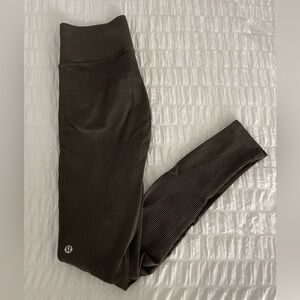 Lululemon Thermal Olive leggings